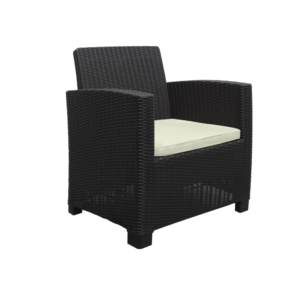 JUEGO SALA CF 2 SILLONES C/MESA/COJIN BEIGE ALAMO SANCHIA 18521101