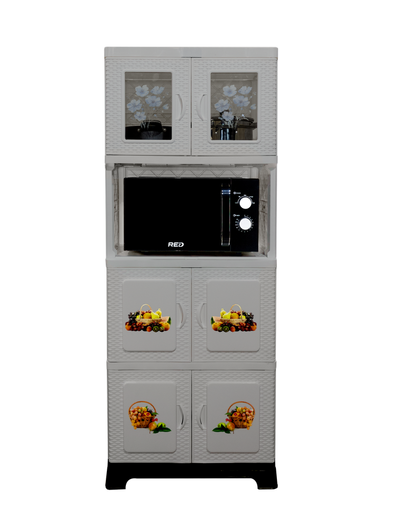 CHINERO PLAS TERESITA RATAN 4 NIV C/2 PTAS VID 160X60.5X40 CM DECO BEIGE SANCHIA