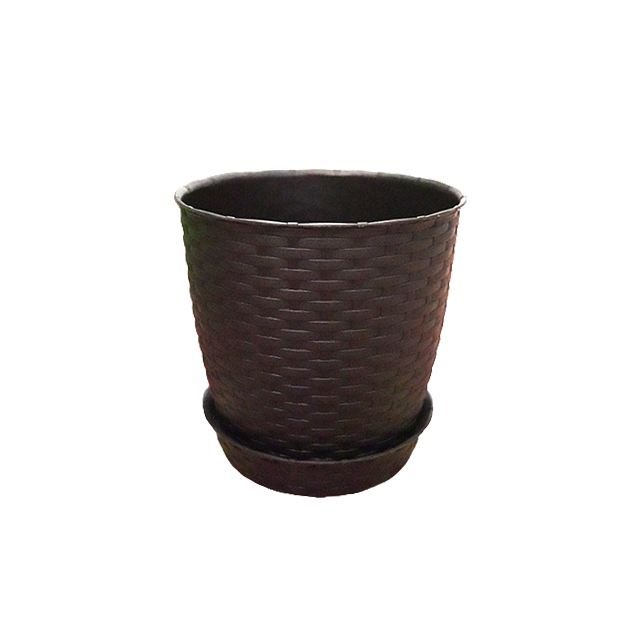 MACETA PLAS RED EST RATAN Ø25X23 CM REYPLAST MCX146000