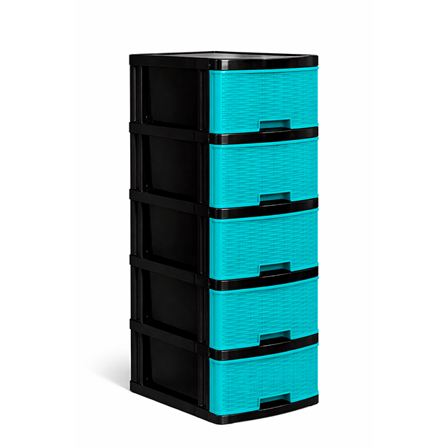 GAVETERO PLAS MINI 5 NIV VD C/RODOS KAWAKI