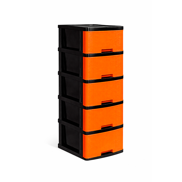 GAVETERO PLAS MINI 5 NIV NARANJA C/RODOS KAWAKI