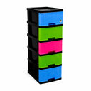 GAVETERO PLAS MINI 5 NIV MIXTOS #17 C/RODOS KAWAKI