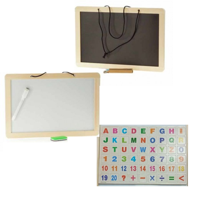 SET PIZARRA 12.5X8" C/LETRAS/NUMEROS + ACCES