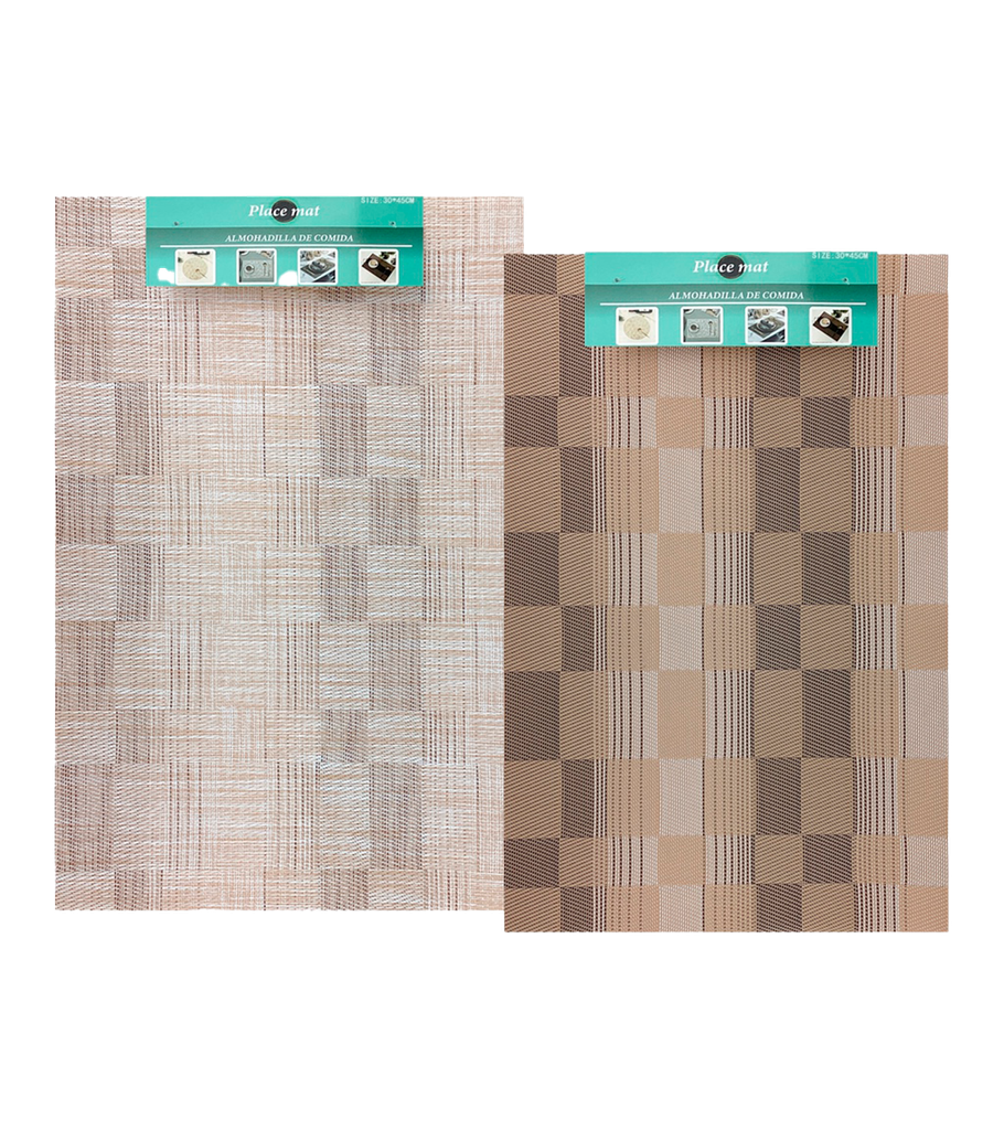 INDIVIDUAL PLAS 38X49 CM RECT DIS CUAD TOSKANA 731-39447