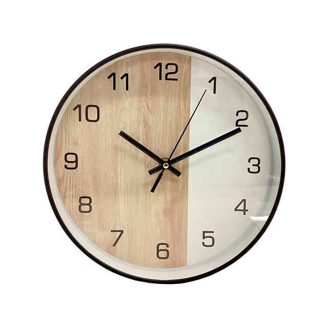 RELOJ D/PARED PLAS/VID 25CM TIMES TOWER 602-39193