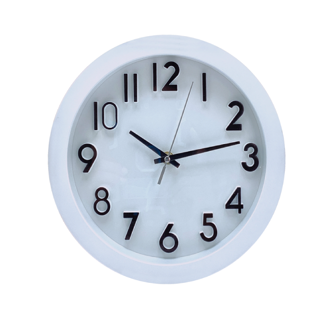 RELOJ D/PARED VID/PP 10" TIMES TOWER 602-05390