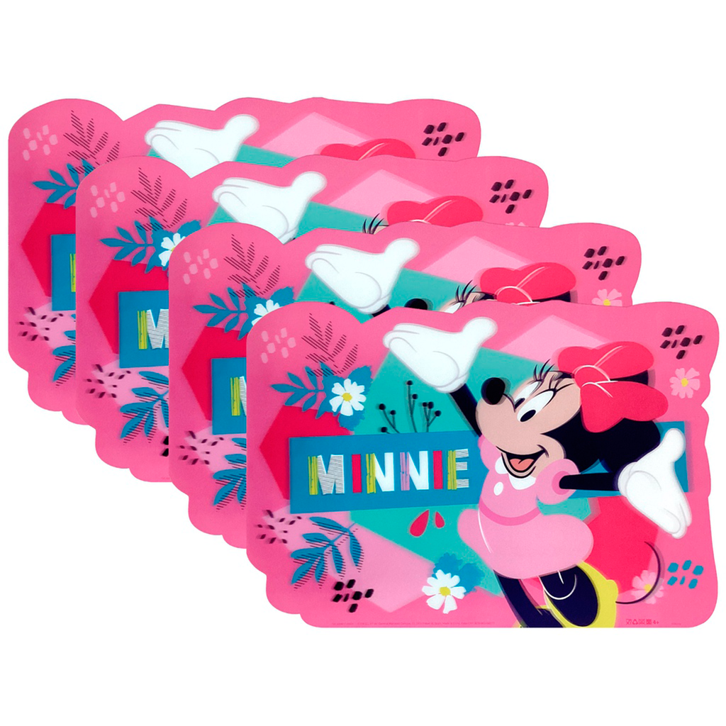 INDIVIDUAL PLAS 44.5X30 CM C/DISEÑO MINNIE DISNEY 744-74421