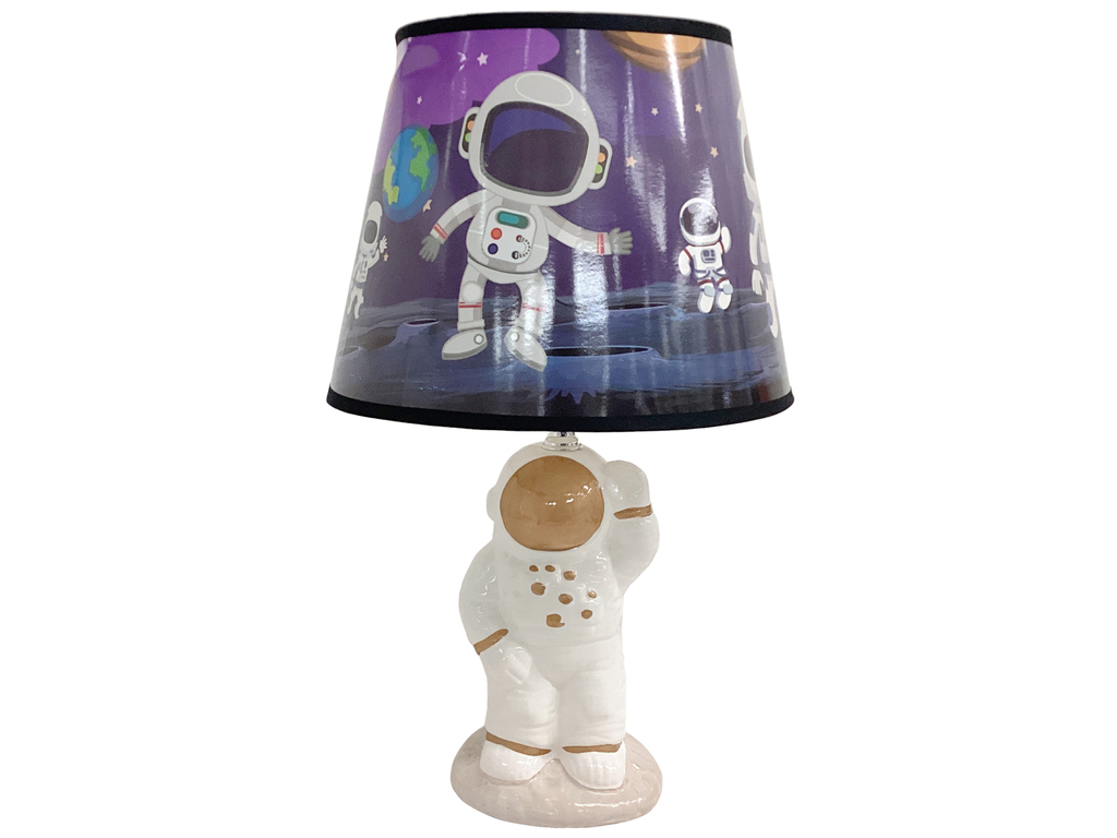 LAMPARA MESA 34.5 CM CERA/PAPEL DIS/ASTRONAUTA DECORE 604-03553