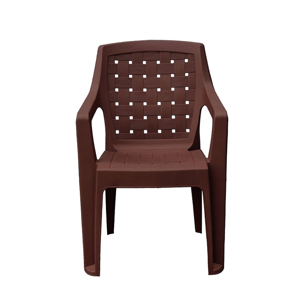SILLA PLAS EILAT C/B RESP RATAN CHOCO PREMIUM GUATEPLAST AR011445-PCH-0