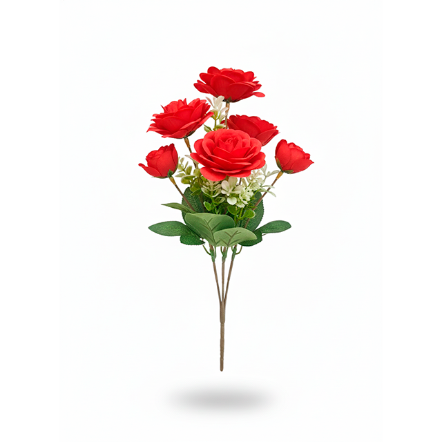RAMO 6 ROSAS C/HELECHOS COL SURT XM-3403