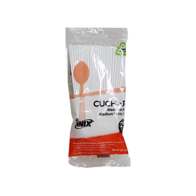 CUCHARA DESE 25 PZ MEDIANA BL INIX-CUP-B