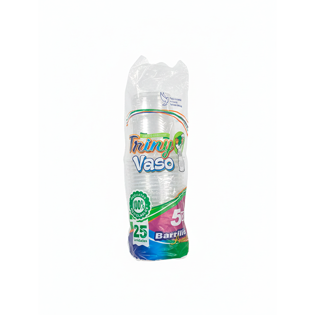 VASO DESE 5 OZ CRISTAL BARRILITO 25 UN TRINY 9491