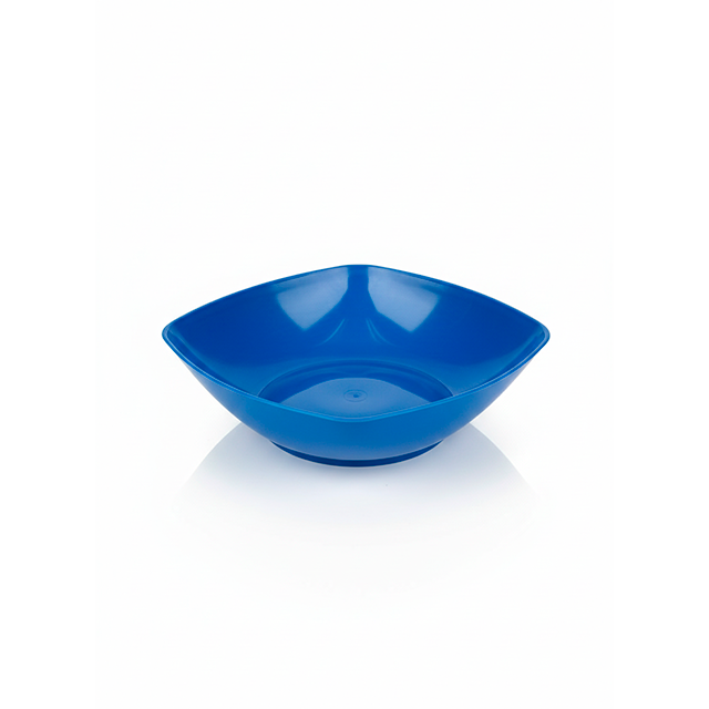 PLATO PLAS CUAD 8.25"/21 CM SEMI HONDO COL SURT BL PROPLASTIC PC0152