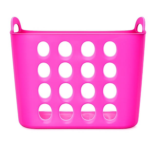 CESTA FLEX PLAS 35 LT P/ROPA C/AGARRADERA CALADA HEMICASA PN-8044-PL