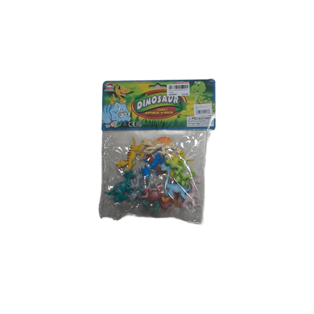 SET 12 DINOSAURIOS PLAS 2" BOL CASAMAS 1495