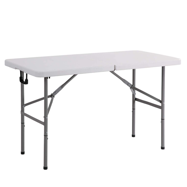 MESA PLEGABLE MET/HDPE 181X74.5X74 CM BL HKK GPCT5486