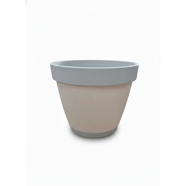 MACETA PLAS DOBLE 44.5 CM #5 GRIS MEGA