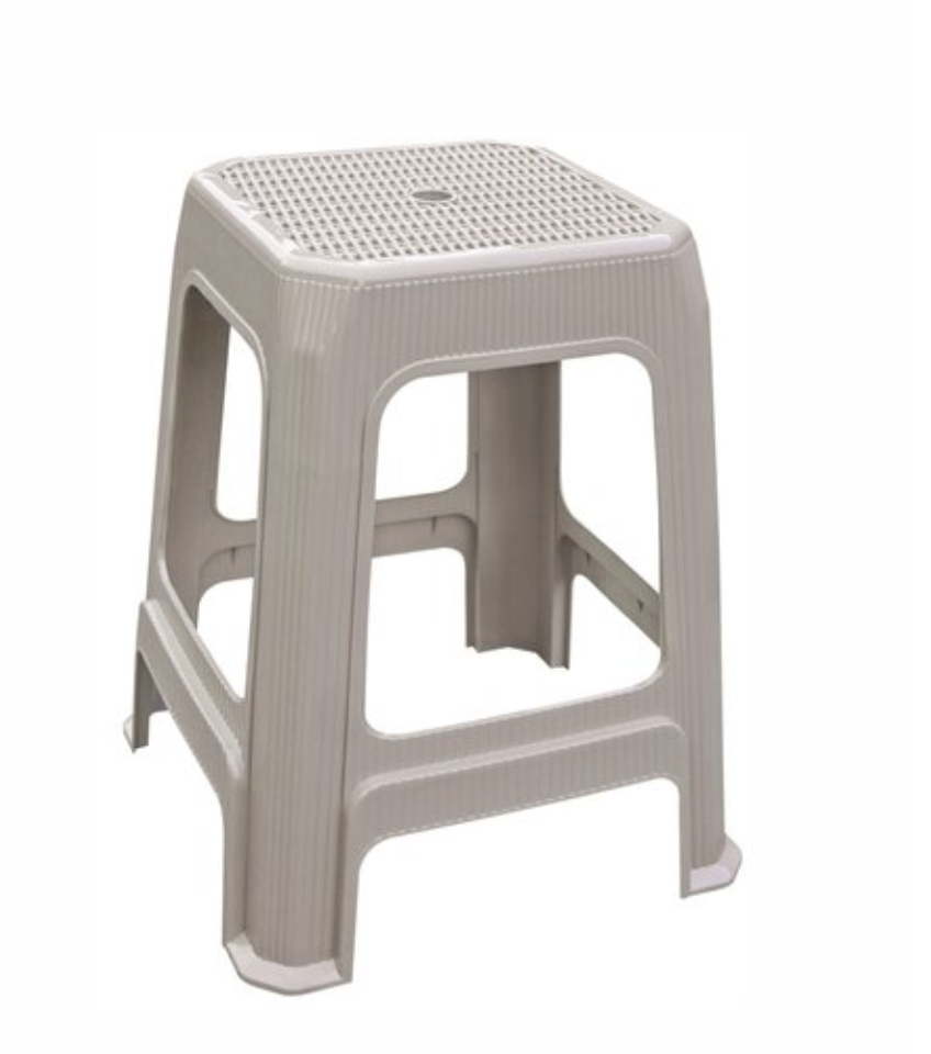 BANCO PLAS CUAD MIMBRE BEIGE MEGA