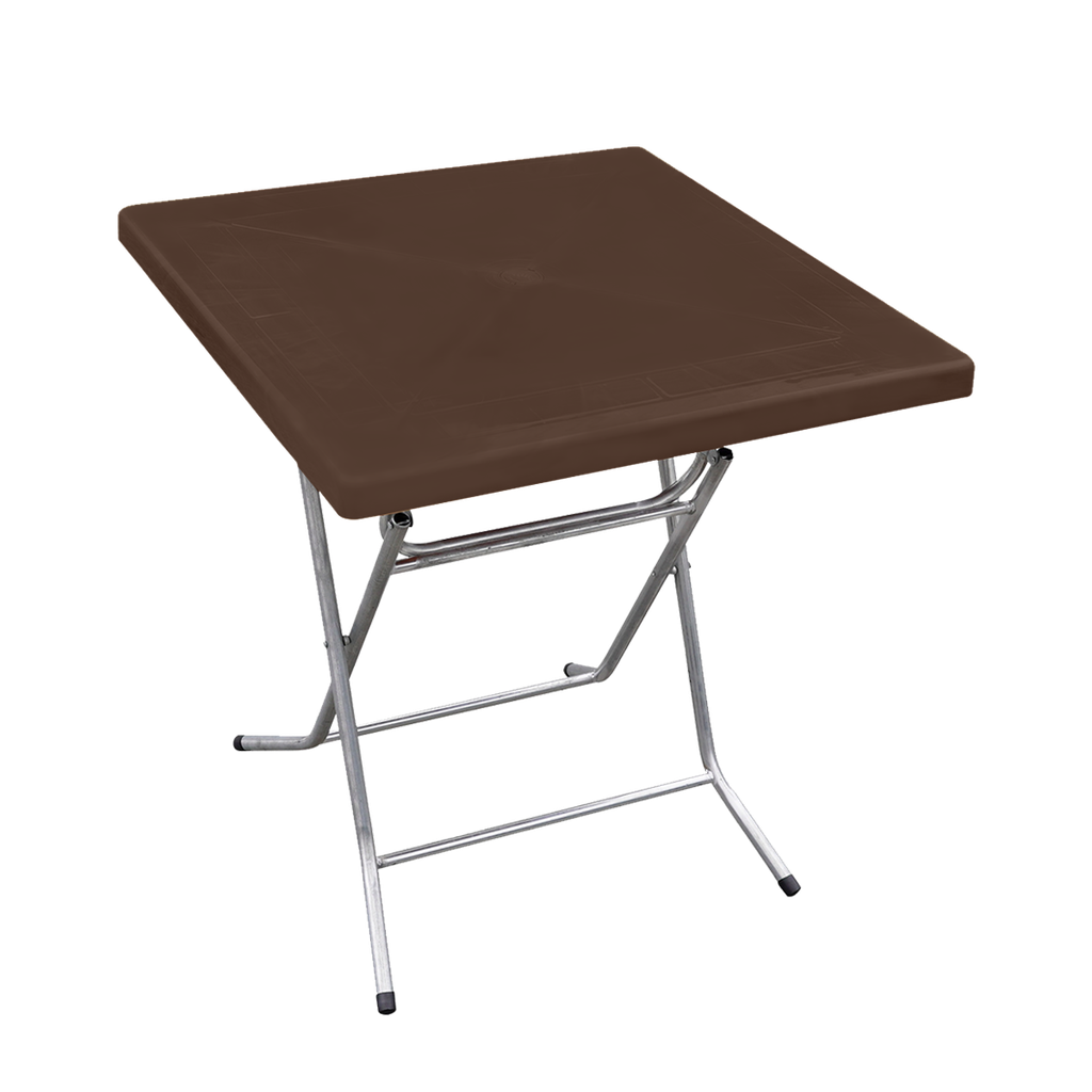 MESA PLEGABLE PLAS/MET CUAD 73X73 CM CF MAD MEGA 1522