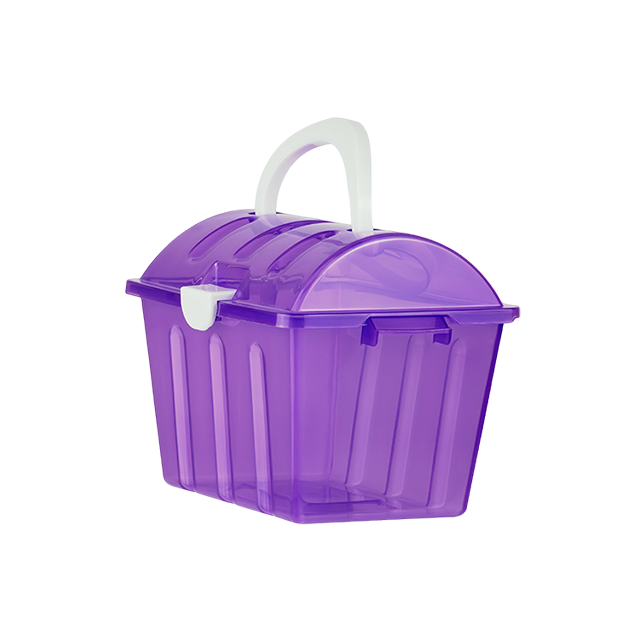 LONCHERITA BAUL PLAS 2.3 LT 22.7x16x16.6 CM TRANS PLASTIKITO IN232