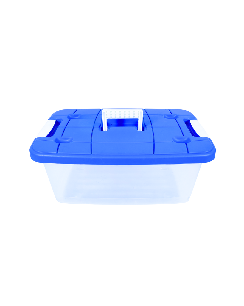 CAJA PLAS 16 LT CLICK TR C/AGARRADERA AZ FRIDA P-2196 C GUATEPLAST AR013600-FAZ-0