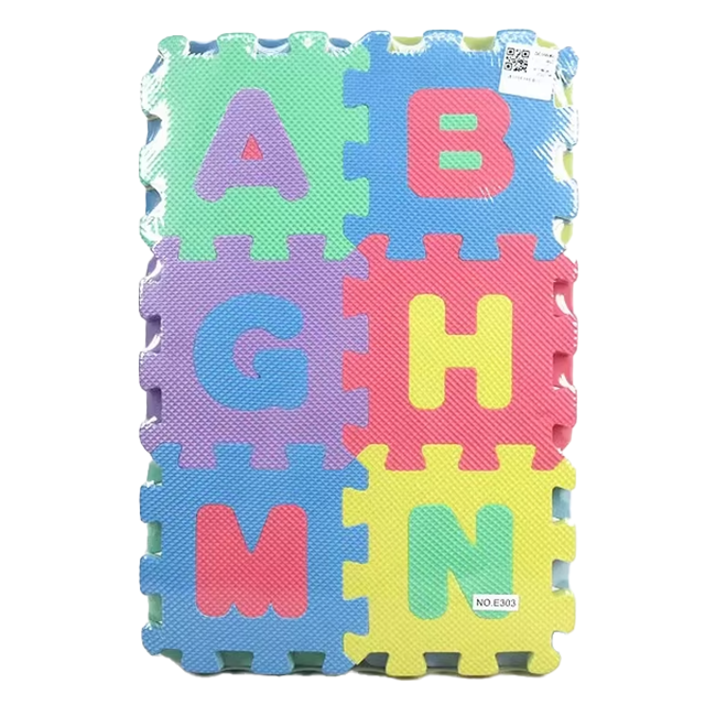 ALFOMBRA FOMY LETRAS Y NUM 6 LAM 33x22.5 CM D/6 PZ C/U F-TXY-2802