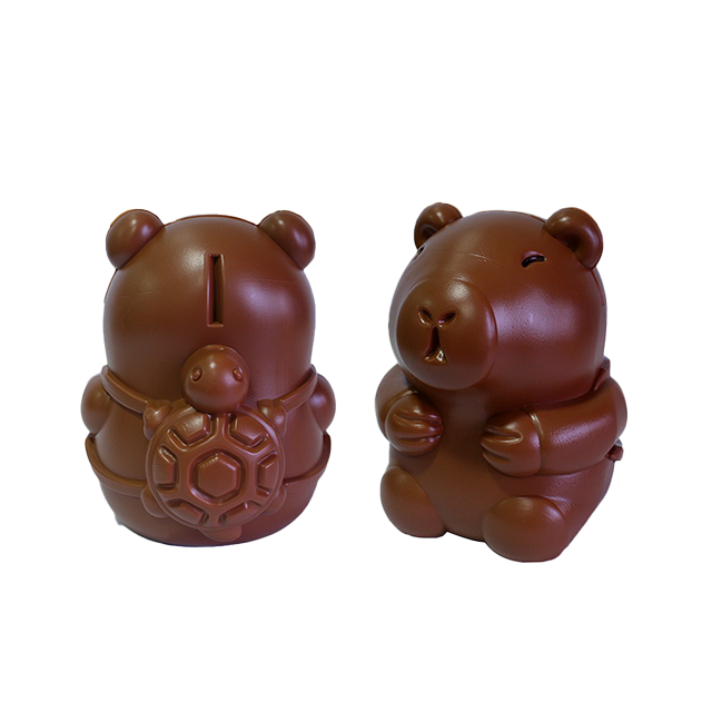 DOCENA ALCANCIA PLAS CAPIBARA 19 CM MED C/TORTUGA ATRAS ALCAPLAST APG-1219