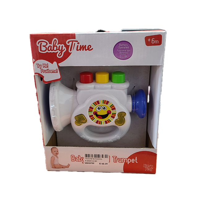 TROMPETA MUSICAL P/BEBE CAJ BABY TIME 079030/45309