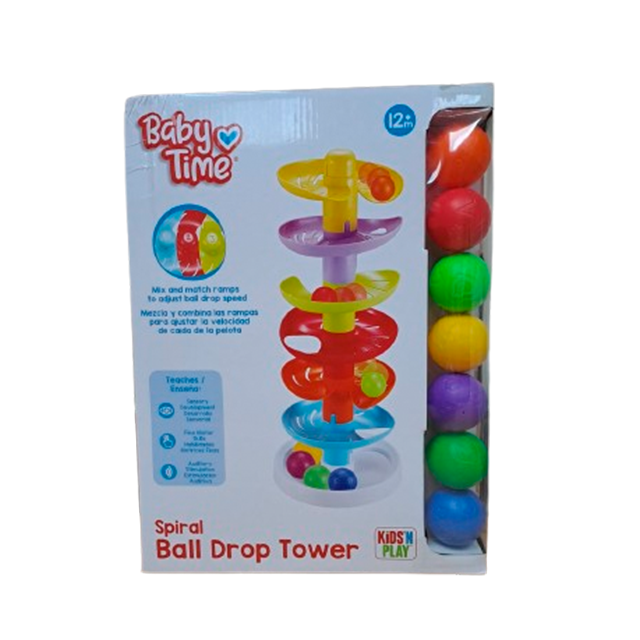 TORRE ESPIRAL P/PELOTAS 7 INCLUIDAS CAJ BABY TIME 079049/45249