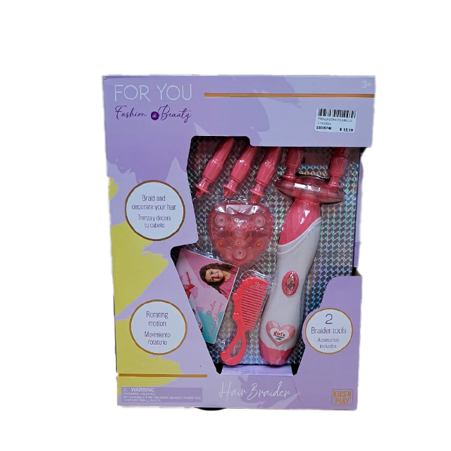 TRENZADORA P/CABELLO C/ACCES CAJ FASHION BEAUTY 155748/45316