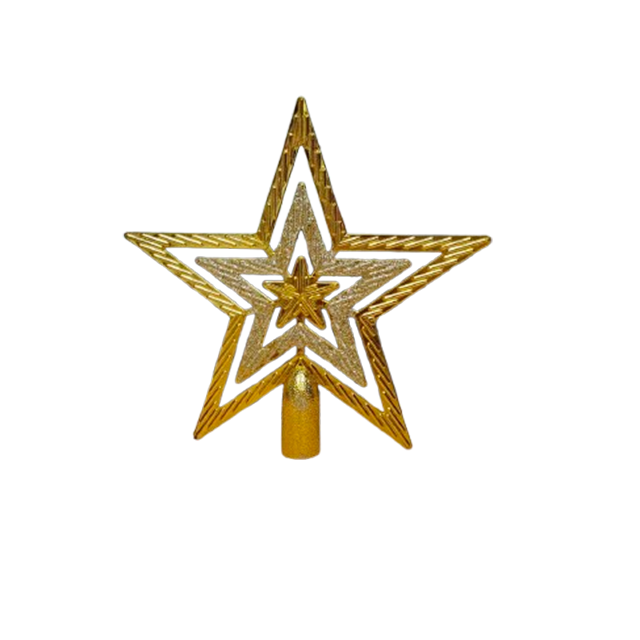 ESTRELLA NAV PUNTA DE ARBOL 18 CM BOLSA X11134