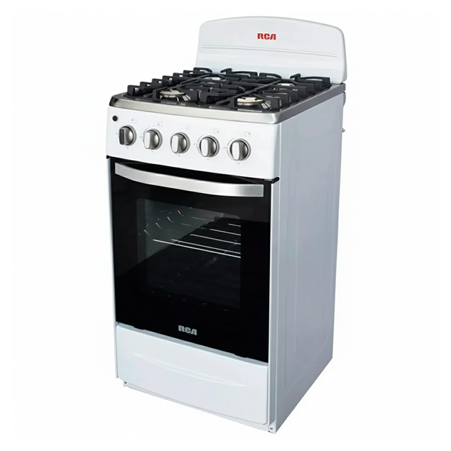 COCINA GAS 4 QUEM ACER INOX 20" C/LUZ HORNO BL RCA RCCR20