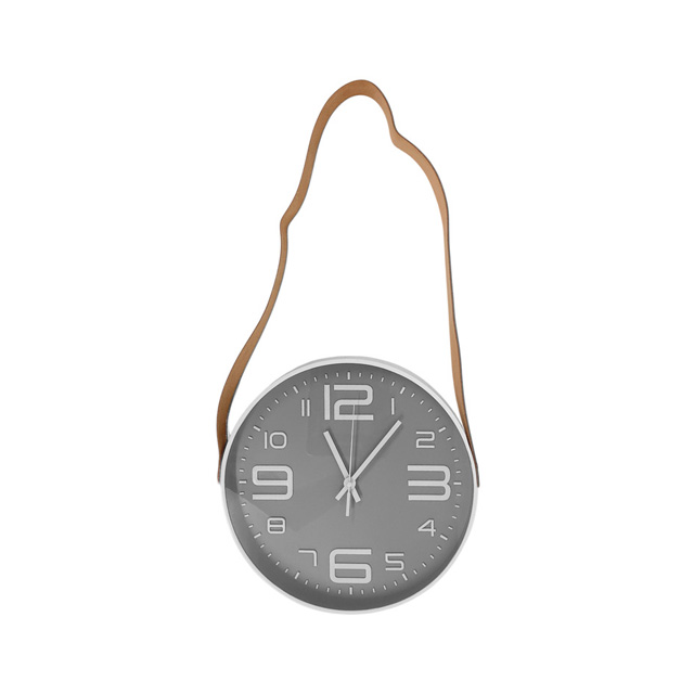 RELOJ PARED 30 CM RED C/CINCHA BL/GRIS/CHOC 602-41923