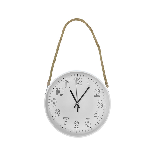 RELOJ PARED 30 CM RED C/CINCHA BL/NG/CREMA 602-41924