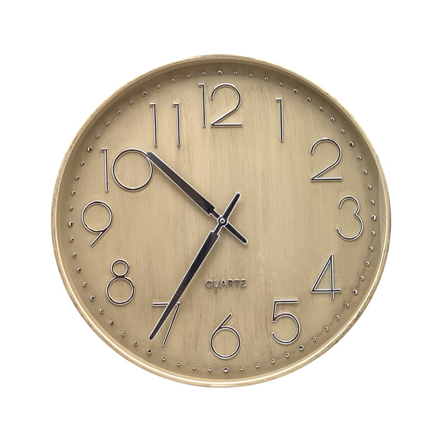 RELOJ PARED 40.6 CM RED CREMA/PLAT 602-05399