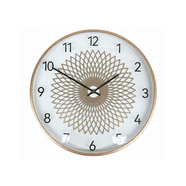 RELOJ PARED 40.6 CM RED ROS DORADO/BL 602-03697