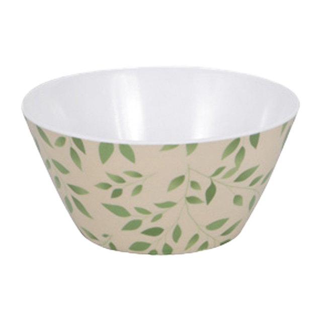 TAZON 6" CONICO RED BL DECO HOJAS VD 726-03544