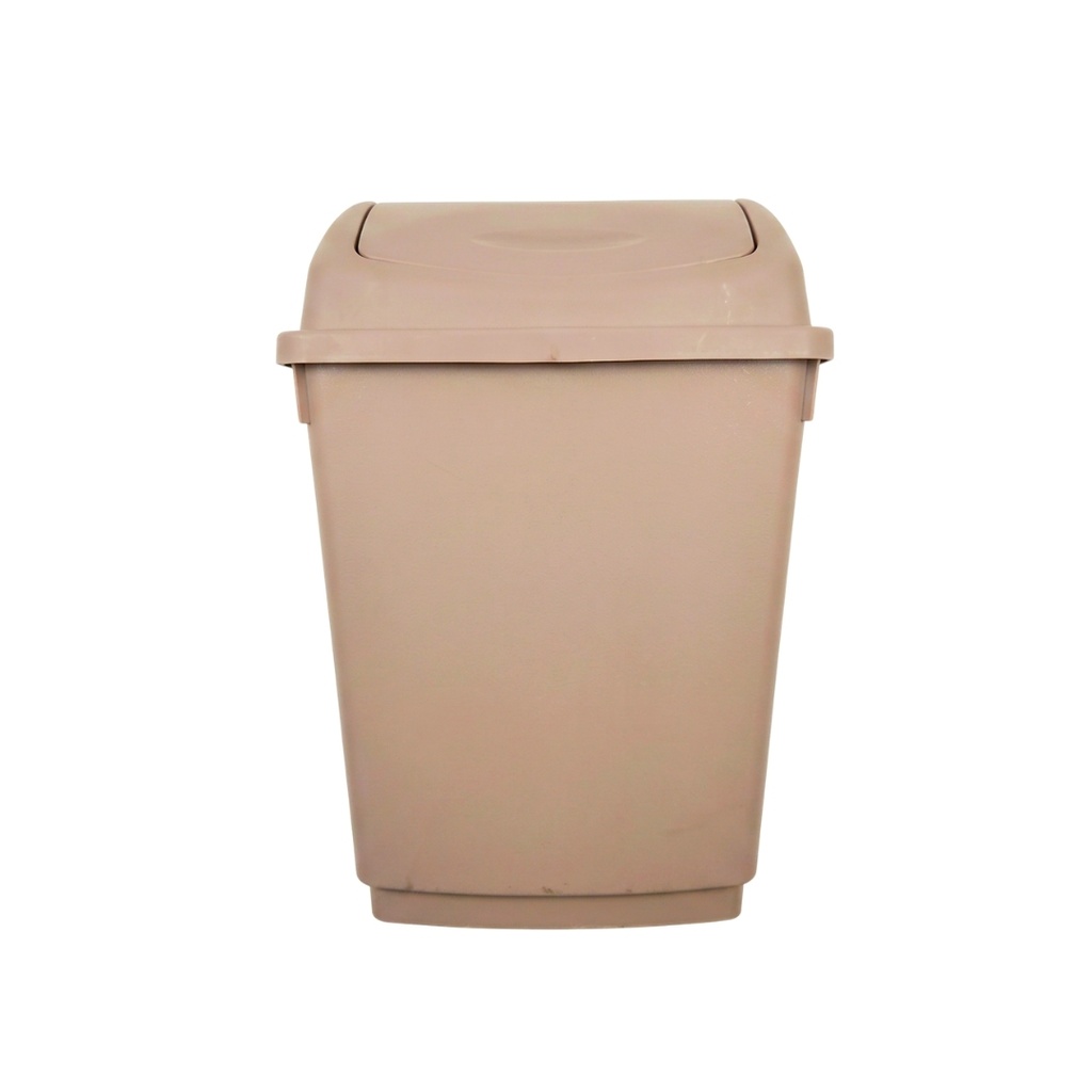 BASURERO PLAS VAIVEN10 LT BEIGE MEGA/2146