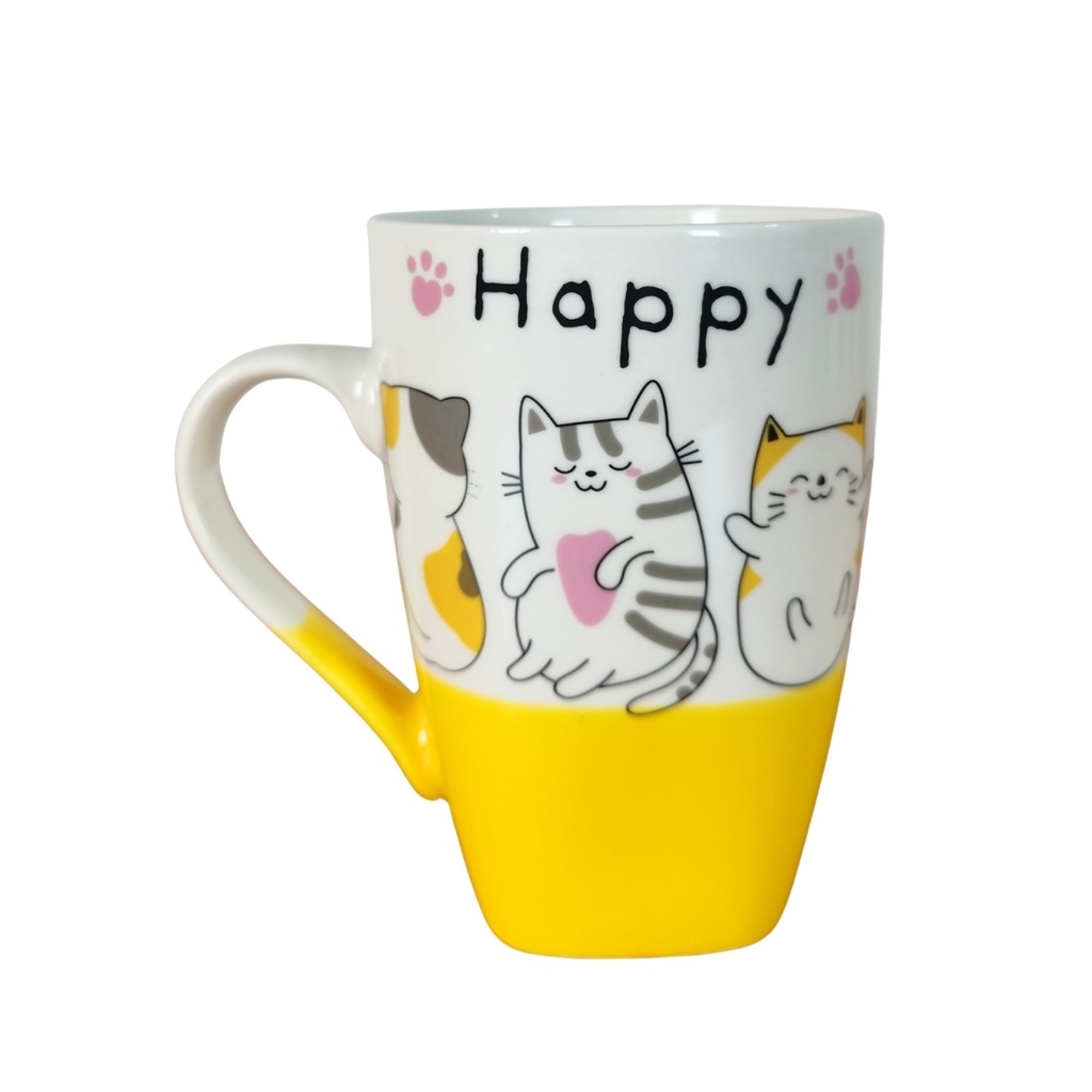 TAZA CERA 490 ML DECO CAT SURT XD-3991C-09-7802