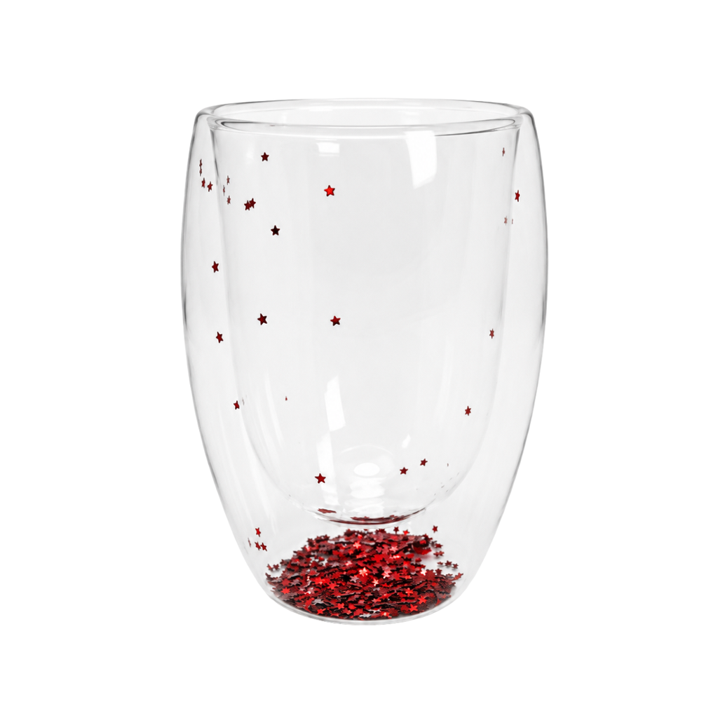 VASO VID DOBLE PARED EN U C/BRILLANTINA GIGI
