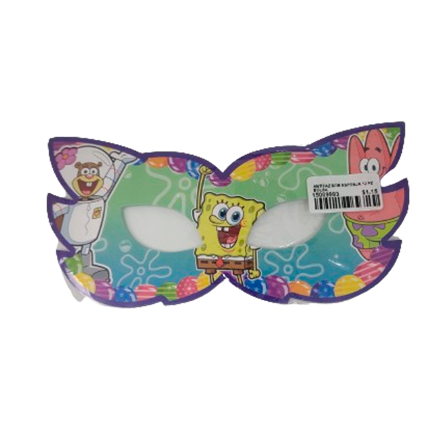 ANTIFAZ BOB ESPONJA 12 PZ BOLSA