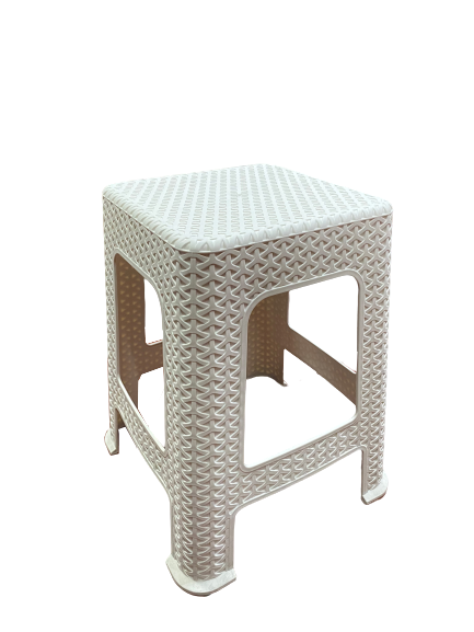 BANCO PLAS CUADRA RATAN BLANCO SALVA