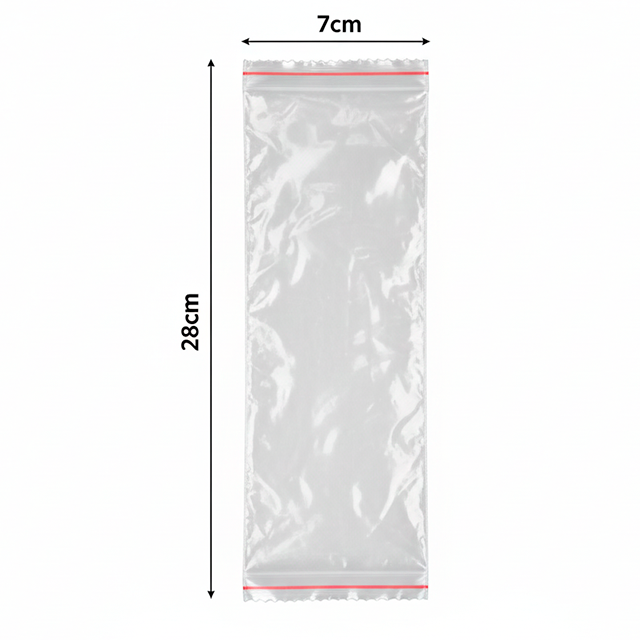 BOLSA CELOFAN 7X28 100 UN DOLAR