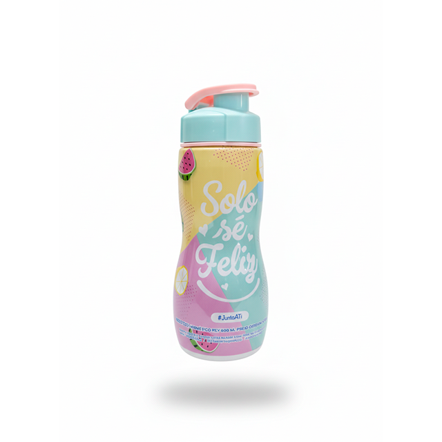 BOTELLA PLAS BEBETODO HERMETICO REY 500 ML PRESS DECO FEM REYPLAST TTV018000