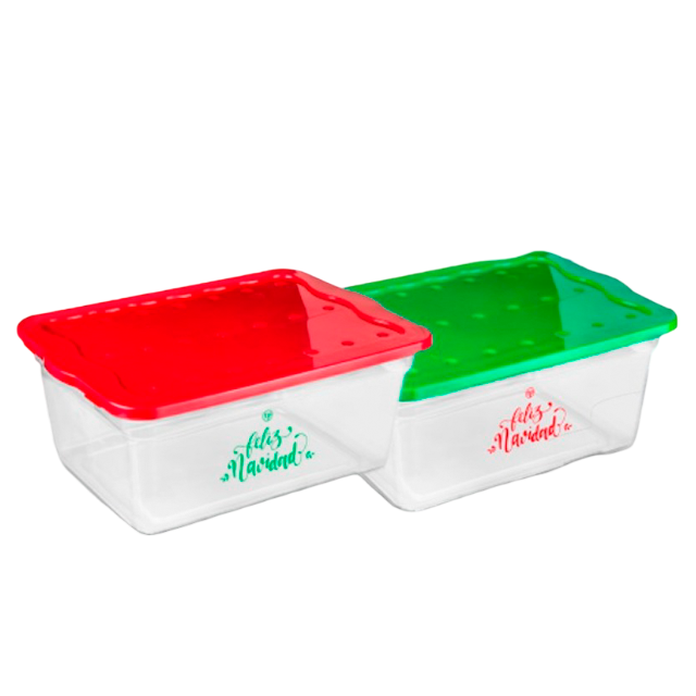 CAJA RECT NAVIDEÑA 15 LT C/T TACOPLAST 86511