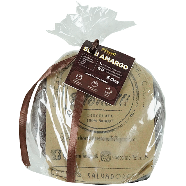 CHOCOLATE TABLILLA SEMI AMARGO RED 6 OZ TETONALLI