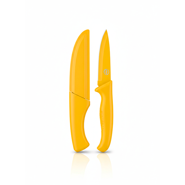 CUCHILLO PELADOR 9.5 CM C/FUNDA CHROMA ILKO 26200