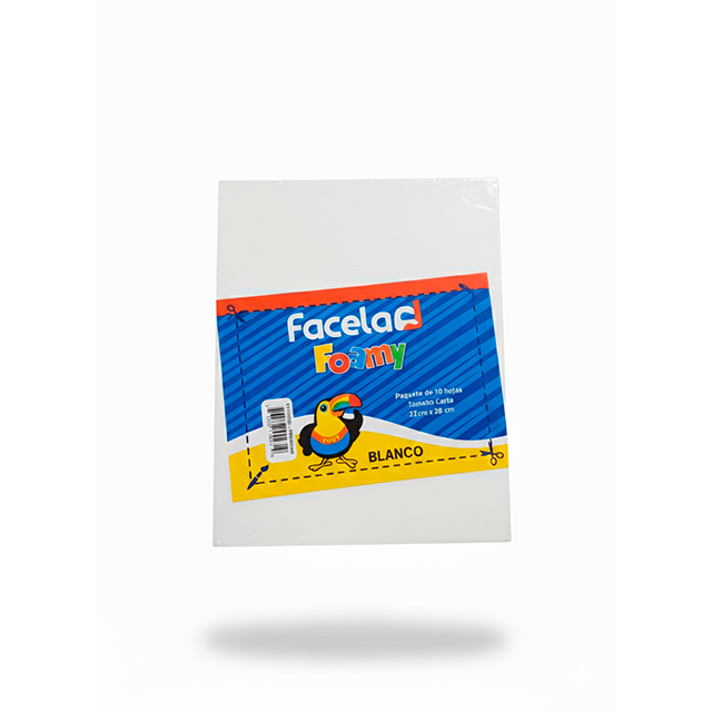 FOAMY TAMAÑO CARTA SURTIDO FACELA