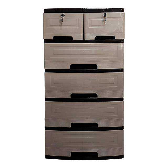 GAVETERO PLAS 5 NIV/ 6 GAV JUNIOR C/LLAVIN COCOA KAWAKI