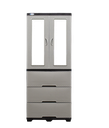 ROPERO PLAS C/DOB ESPEJO BEIGE CHIA SANCHIA